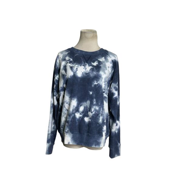 RicherPoorer blue white tie dye long sleeves sweatshirt size M - Picture 11 of 11